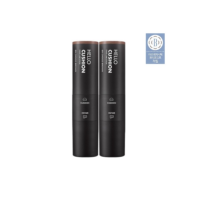 Amorepacific Hello Cushion Hairline Stick 2-pack - 02 6N Choco