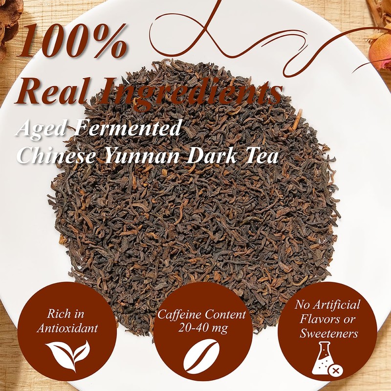 WT WEETEE Emperor's Pu-erh Tea, 228g Puerh Loose Leaf Tea,