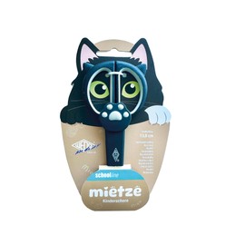 WEDO Children's Scissors 13 cm Cat Rental Black - Craft Scissors with Soft Grip & Round Tip