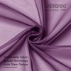Simplebrand Plum Purple Sheer Curtains 72 Inches Long 2 Panels