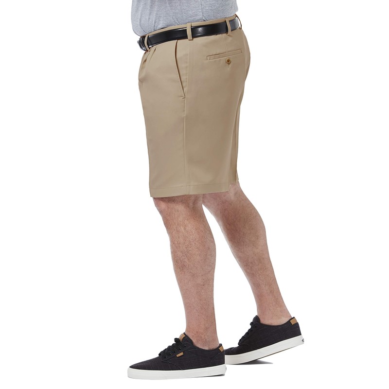 Haggar Cool 18 Pro - Pantalón Corto Plisado Frontal en