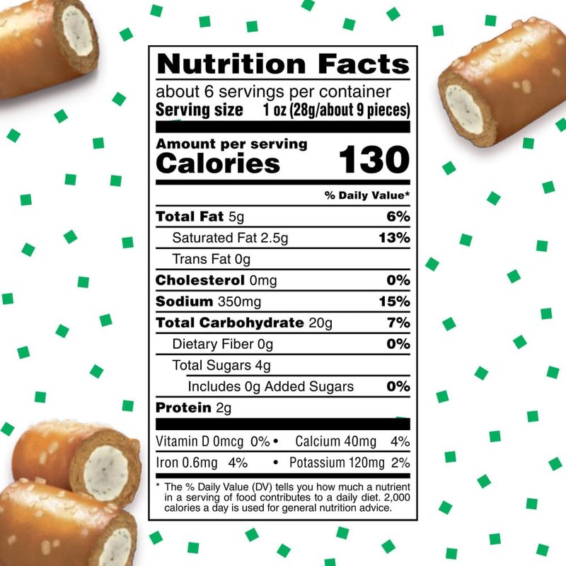 COMBOS Ranch Dip Baked Pretzel Stuffed Snacks, 6.3 Oz Bag