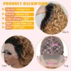 Ombre Lace Front Wig Human Hair Short Pixie Wigs for