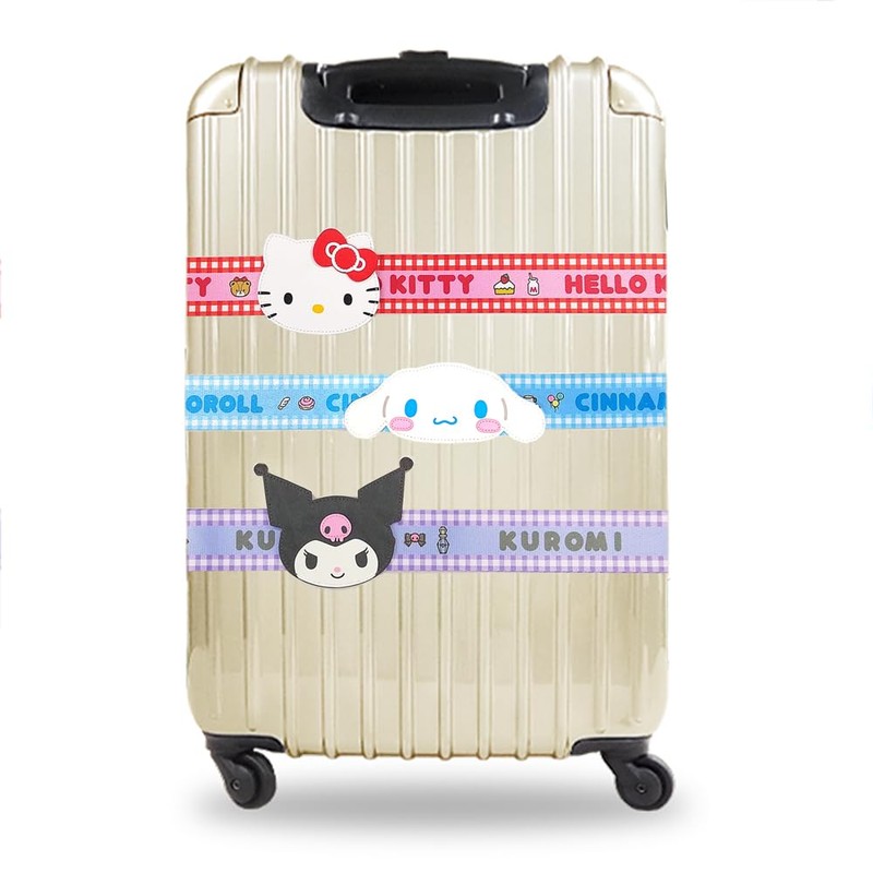 SANRIO Suitcase Belt, One-Touch, Convenient, Luggage Fixed, Convenient for Travel,