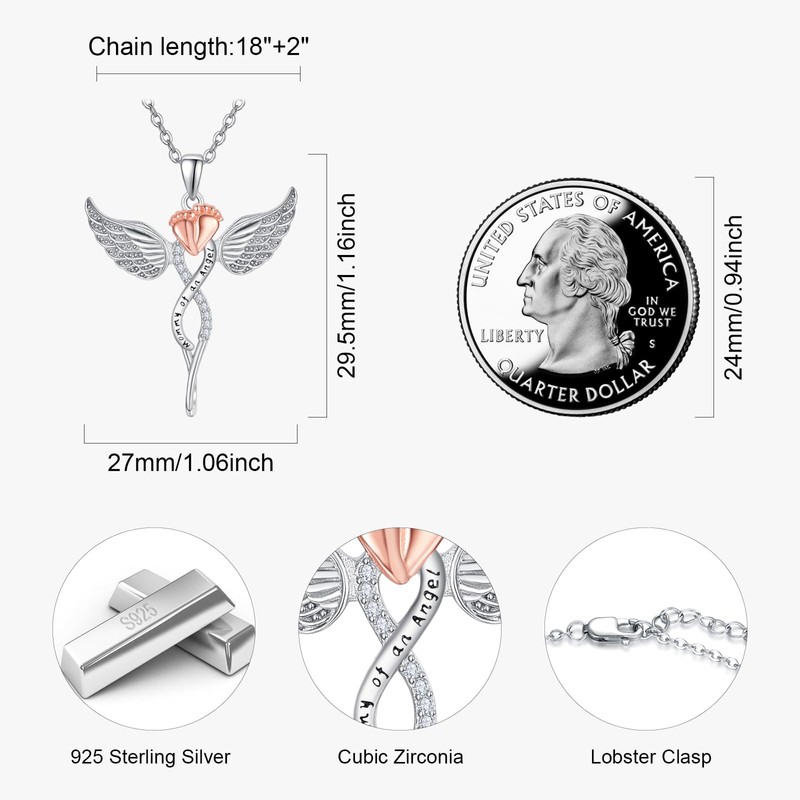 TANGPOET Miscarriage Necklace Gift for Mothers 925 Sterling Silver Mommy