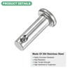 M METERXITY 10-Pack Single Hole Clevis Pins, M5 x 16mm