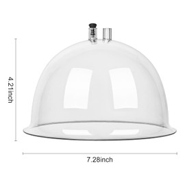 Titoe Vasos de terapia al vacío de 180 ml para levantamiento de glúteos, accesorios extra grandes, terapia al vacío XXL, terapia al vacío, masaje de espalda, forma corporal, juegos de tazas de guasha con manguera en Y (180 ml)