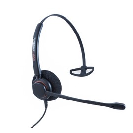 Professional Single Ear Noise Cancelling Office/Call Centre Headset With HIS Bottom Cable For Avaya IP 1608, 1616, 9601, 9608, 9611, 9611G, 9620, 9620C, 9620L, 9621, 9630, 9640 + many more