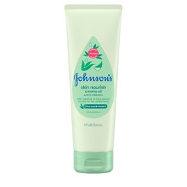 Baby Johnson aceite cremoso Aloe y vitamina E, 8 onzas líquidas