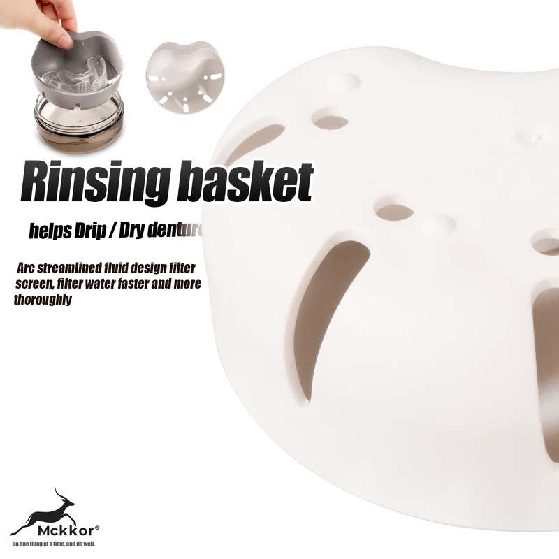 Denture cup, Definitely No-Leak Denture Bath Box for Traveling Perfectly,