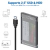 deleyCON SSD Hard Drive Enclosure USB 3.1 Gen 1 for