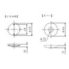 Kawaguchi Giken Hosscreen Indoor Hanging Hardware, Spot Type, Main Unit
