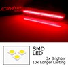 iJDMTOY OE-Red Lens Red Full LED Rear Side Marker Light