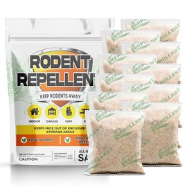 LEBMP LEBMP Rodent Repellent, Mouse Repellent Pouches, Mice Repellent Indoor, Mouse Deterrent Outdoor, Rat Repellent, Extra-Strength Rodent-Repelling Pouch, Peppermint to Keep Mice Away from Garage-10P