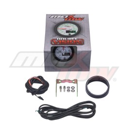GlowShift MaxTow 52mm White Double Vision High Pressure Oil Pressure HPOP Gauge - MT-WDV21