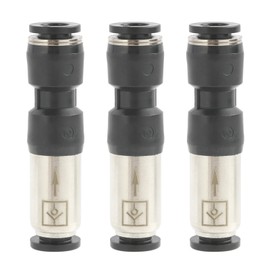 Pack of 3 Pneumatic Check Valve 6 mm, Disposable Compressed Air Backflow Preventer, Quick Connection Connector for Pneumatic Systems, Air Line, Compressor, Hose System, Compressed Air Accessories