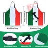 Kyson 6 Pieces Italian Flag Chef Costume Italian Pizza Chef