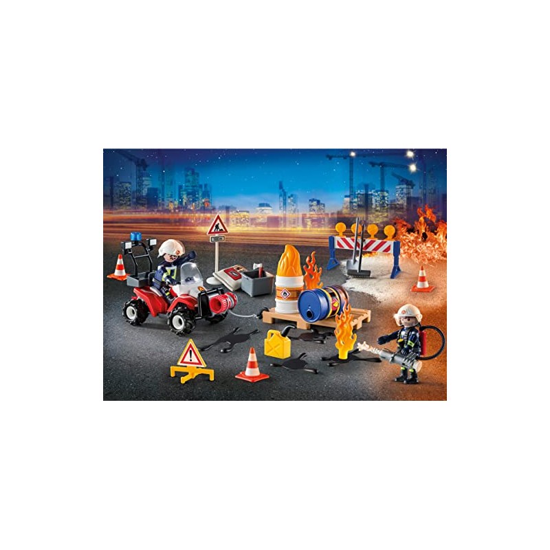 Playmobil Advent Calendar Fire Rescue Operation on The Construction Site