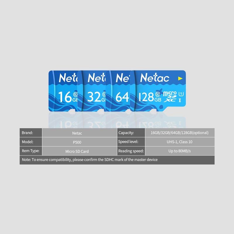 Netac 32GB TF Card Large Capacity Micro SD Card UHS-1