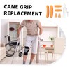 SEWACC 1 Set Durable Rubber Crutch Replacement Parts with Nonslip