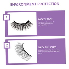 NOLITOY Sets False Eyelashes Makeup Realistic Girl Lashes High-grade Material Comfortable to Wear d Effect Enhance Your Beauty Pairs