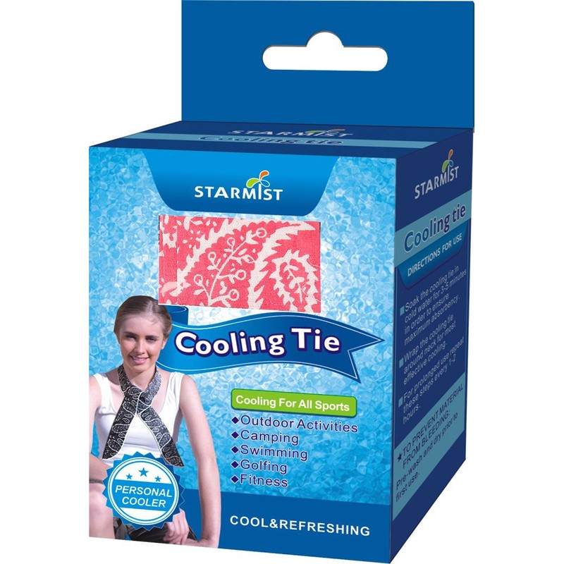 Starmist Cooling Tie In Poly Bag, Red