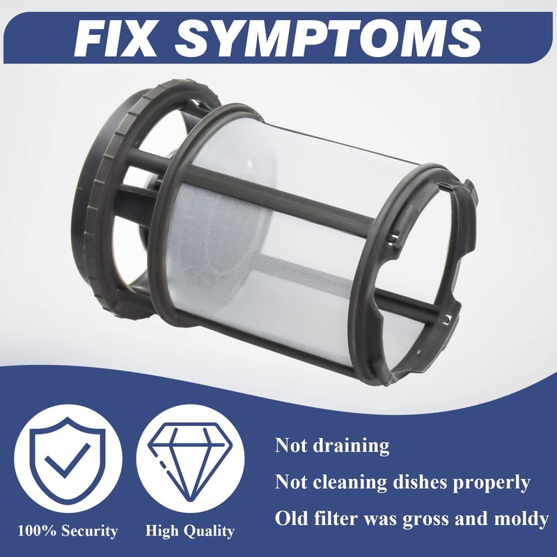 Funmit W10872845 Dishwasher Pump Filter Cup Replacement for Whirlpool Kenmore