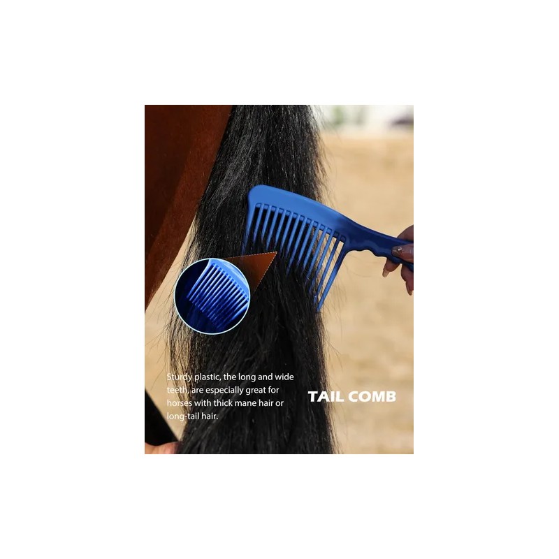 Kit De Aseo Para Caballos 9 Piezas Con Bolsa Organizadora