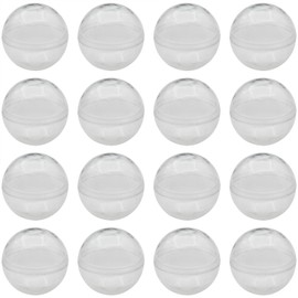 sunnates 50 PCS 28mm/1.1 Inch Capsule Vending Machine Round Gumball Machine Capsules Bulk Clear Container Clear Vending Machine Capsules Empty for Party Favors