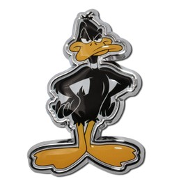 Elektroplate Looney Tunes Daffy Duck All Metal Emblem for Cars, Trucks, and All Auto | Universal Fit at 3.5" x 2.4" | Weatherproof