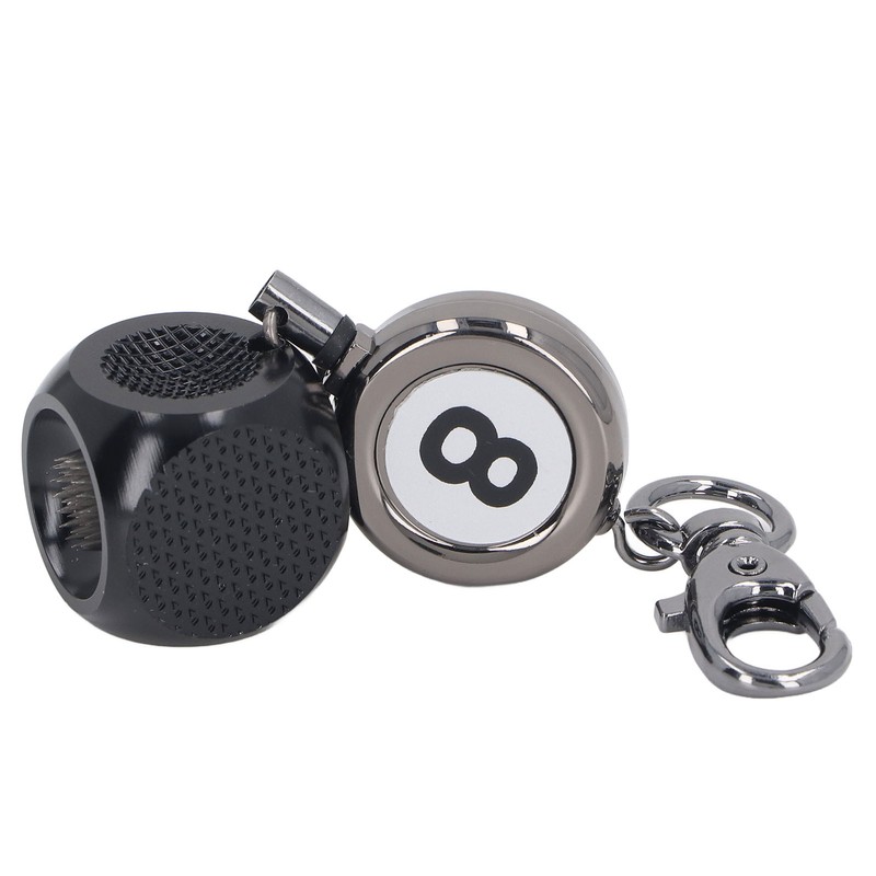 Pool Cue Tip Repair Tool with Retractable Key Ring Billiard