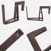 KADAX Plastic Balcony Box Holder, Flower Box Holder, No Drilling,