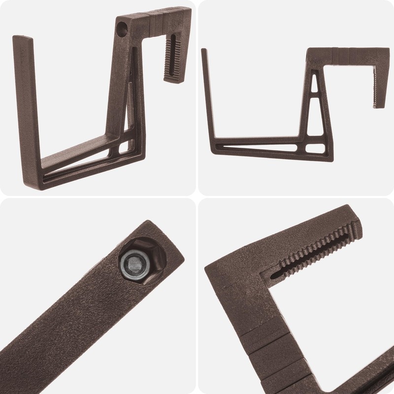KADAX Plastic Balcony Box Holder, Flower Box Holder, No Drilling,