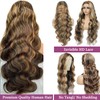Ombre Balayage Honey Blonde Highlight Wig Human Hair, Body Wave
