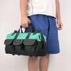 Oseeny 16-inch tool box Non-slip feet adjustable shoulder strap 14