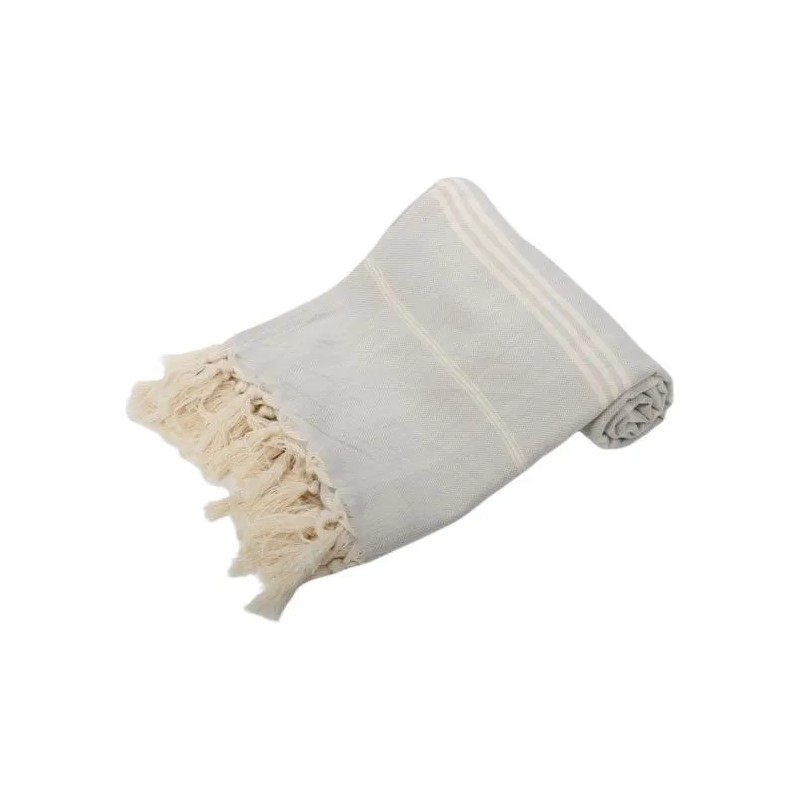 2 Cotton Turkish Towel Beach Spa Bath Towel Pestemal Gris