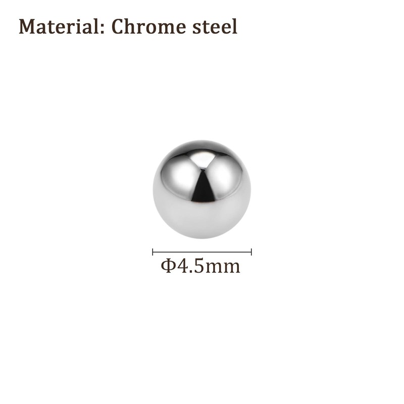 Kozelo 20pcs Precision Chrome Steel Balls [4.5mm] G10 Bearing Balls