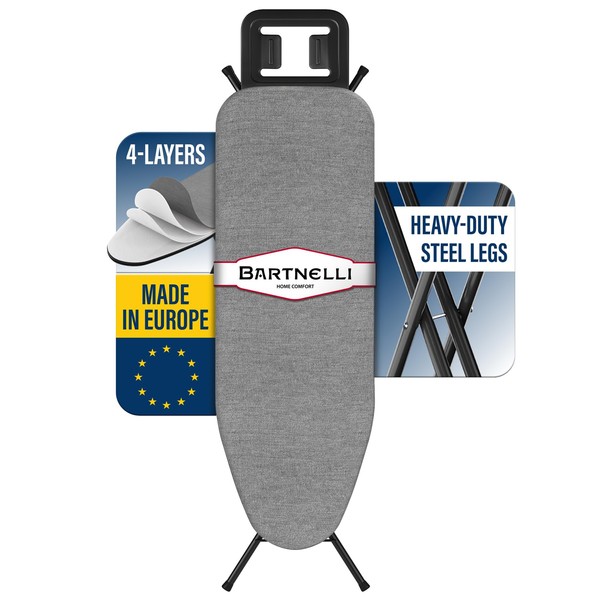Bartnelli Ironing Board Made in Europe | Iron Board with