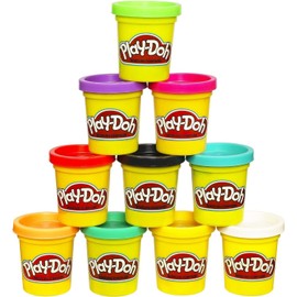 Play-Doh Modeling Cans - Non-toxic, Assorted, 2 oz. cans,10 Count, Ages 2 and up