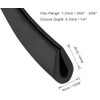 Boxonly U-Shaped Rubber Edge Sealing Strip Edge Trim 8mmx5mm Black