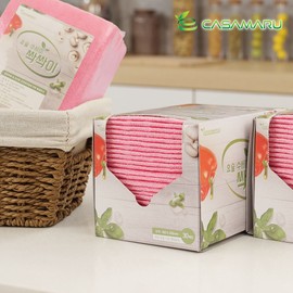[국내생산] 일회용 요술 수세미 싹싹이 60매(30매x2팩), 1세트, 60개 [Made in Korea] Disposable Magic Sponge Sakkaki 60 Sheets (30 Sheets x 2 Packs), 1 Set, 60 Pieces