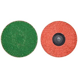 Norton 08834167118 3” Merit Zirc Plus TR (Type III) Quick-Change Cloth Discs, 80 Grit, Zirconia Alumina Plus, 50 Pack