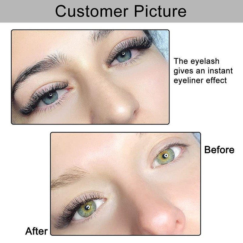 Easy Fan Lashes 0.12 D Curl, Crislashes Volume Lash Extensions,