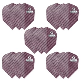Harrows Carbon Dart Flights | 5 x sets Darts Flights (15 Flights Total) I 100 Micron Dart Flights I Premium Extra Strong Made in UK I Professional Darts Accessories I Pink Dart Flights