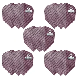 Harrows Carbon Dart Flights | 5 x sets Darts Flights (15 Flights Total) I 100 Micron Dart Flights I Premium Extra Strong Made in UK I Professional Darts Accessories I Pink Dart Flights
