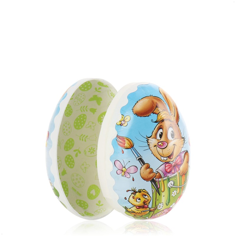 com-four® 3 x Easter eggs for filling, colourful filling eggs