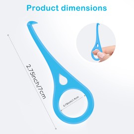 ARGOMAX - Aligner Removal Tool, 5 Invisible Braces Removal Tools, Retainer Remover Tool, Suitable for Removing Braces, Trays, Retainers, Dentures and Aligners(Blue).
