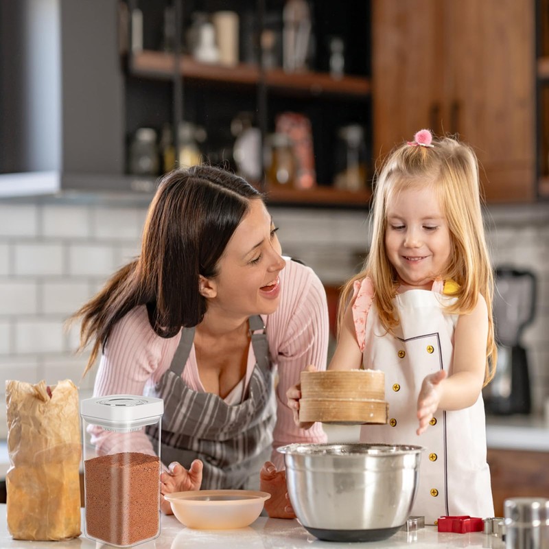 TekCuby Brown Sugar Keeper Container, Airtight Brown Sugar Container with