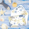 Whaline 24 Pack Ocean Thank You Cards Gold Foil Blue