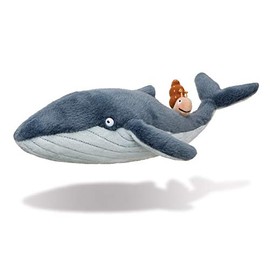Aurora Snail and The Whale Soft Toy, 61238, 7in, Grey, for Fans of The Book by Julia Donaldson and Axel Scheffler, Blue , 20 x 33 x 9 centimeters